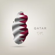flag of Qatar as a country