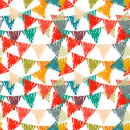 Holidays seamless pattern with colorful flags N3