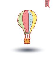 Hot air balloon vector illustration N2
