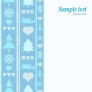 Holidays vintage Christmas seamless boarders background N3