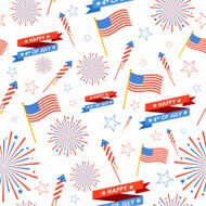 Seamless Pattern for 4th of July N2