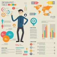 Business info graphic concept Clean design