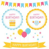 Birthday design elements set N2