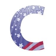 american flag letter C N2