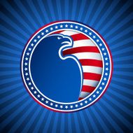 Medal Flag Eagle US America Background Head Wing