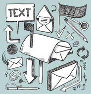 Communication doodles set N2