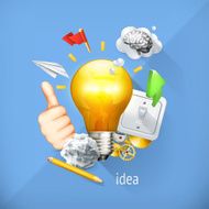 Idea concept business brainstorming