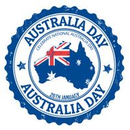 Australia day stamp