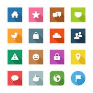 Flat Icons - Social Network N2