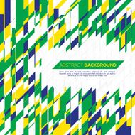 Vector geometric background in Brazil concept