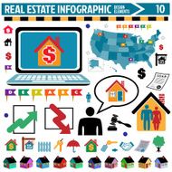 real estate infographic design elements