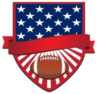 American football badge N2