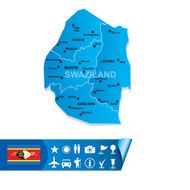 Swaziland vector map