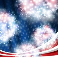 July 4th Fireworks background