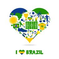 Brazil fan heart N2