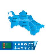 Turkmenistan map