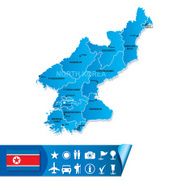 North Korea map
