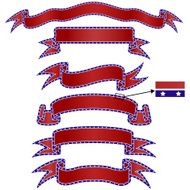 banner with usa symbol