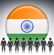 Indian Business Stick Figures