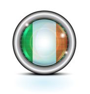 Glass Button Metal Rim
