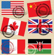 flags stamp