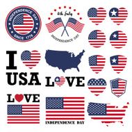 Independence day badge and label N4