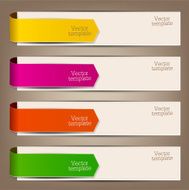 Colorful bookmarks and arrows for text N3