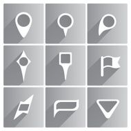 Set of white pointers N2