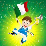 Italy Soccer Fan Boy