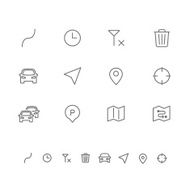 Navigation icons set N17