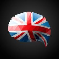 British Flag speech bubble background N2