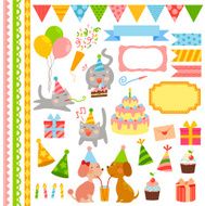 birthday design elements