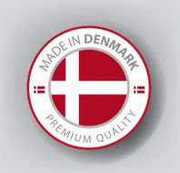 Made in Denmark seal Flag (Vector) N3