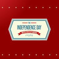 American Independence Day Patriotic background Flat design N8