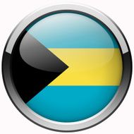 bahamas flag gel metal button