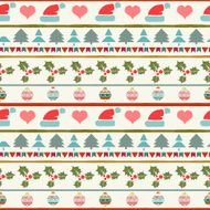 Christmas silhouette seamless pattern N3