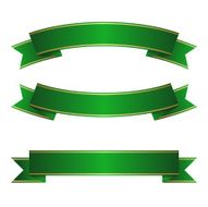 Green gold ribbon collection