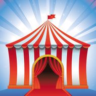 Vector circus tent