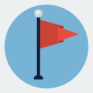 Flag pole icon
