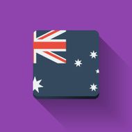 Button with flag of Australia