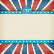 Vector independence 4th July american day poster N2