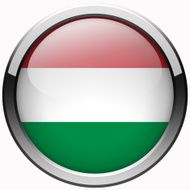 hungary flag gel metal button