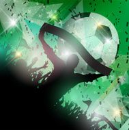Soccer crowd background
