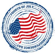 independence rubber stamp