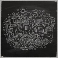 Turkey chalkboard background N2