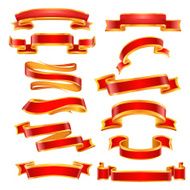 Red banner set