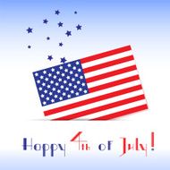 Greeting card to the American Independence Day