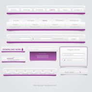 Web design navigation set N3