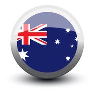 flag icon web button australia