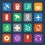 Navigation icons set N18
